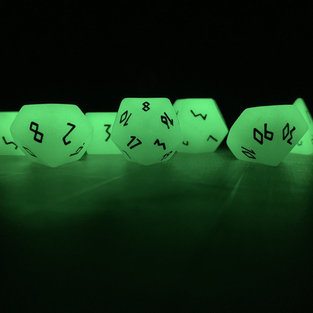 Gemstone Dice: Glow Stone Green