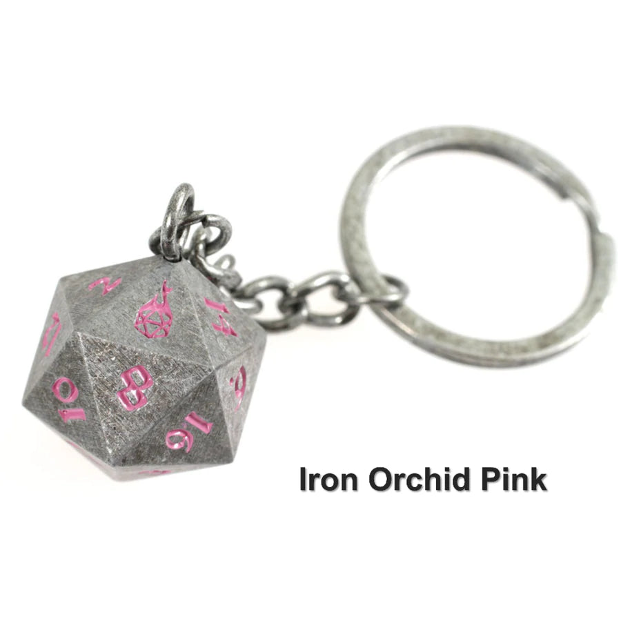 Fob of Fate D20 Keychain: Iron Orchid
