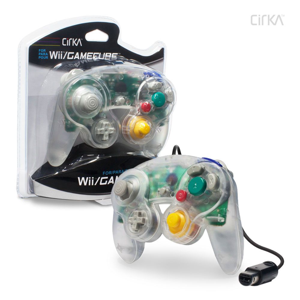 Cirka Wired Wii/GCN Controller - Clear