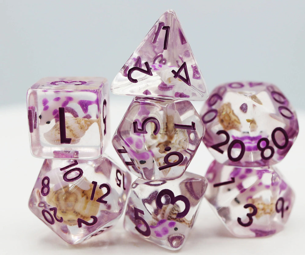 Purple Koi RPG Dice Set