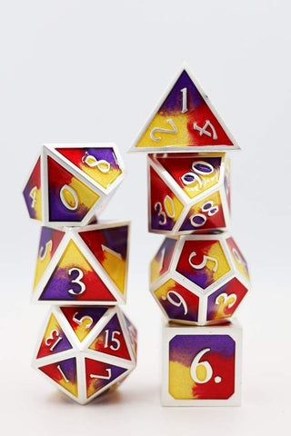 Royal Swirl RPG Dice Set