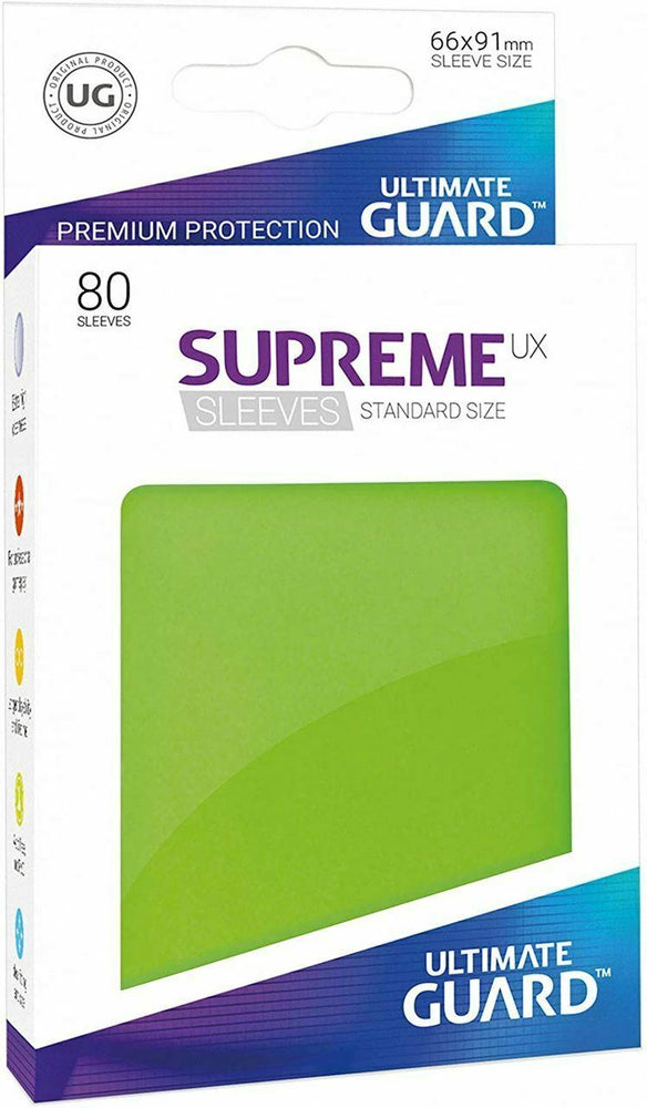 Ultimate Guard Supreme 80 ct Sleeves Standard Light Green
