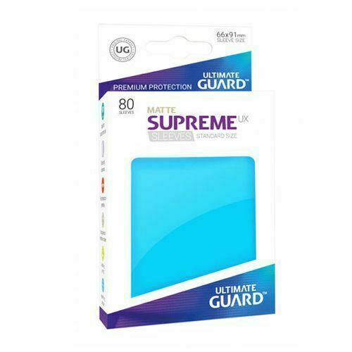 Ultimate Guard Supreme 80 ct Sleeves Standard Light Blue