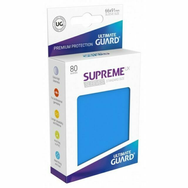 Ultimate Guard Supreme 80 ct Sleeves Standard Royal Blue