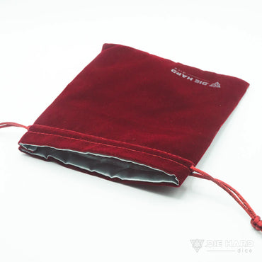 Die Hard Dice: Crimson Velvet Dice Bag