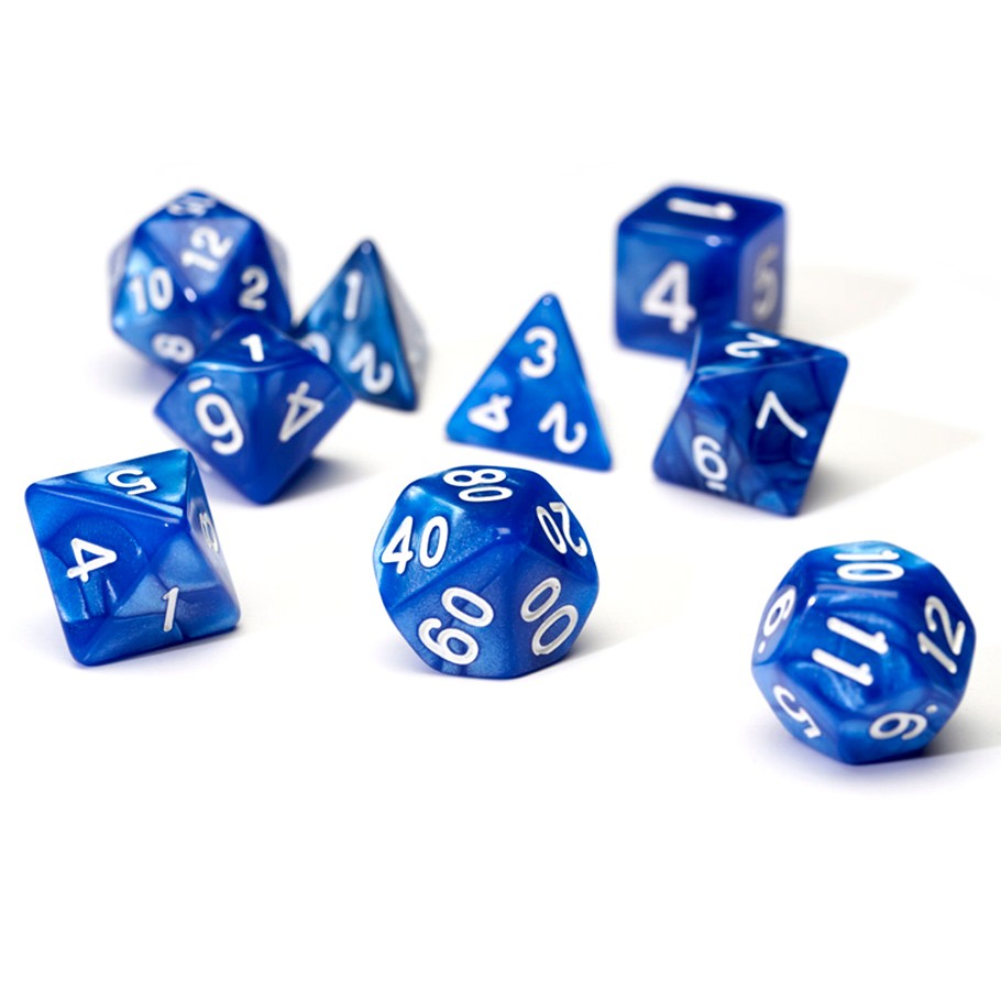 Sirius Dice: Pearl Blue RPG Set