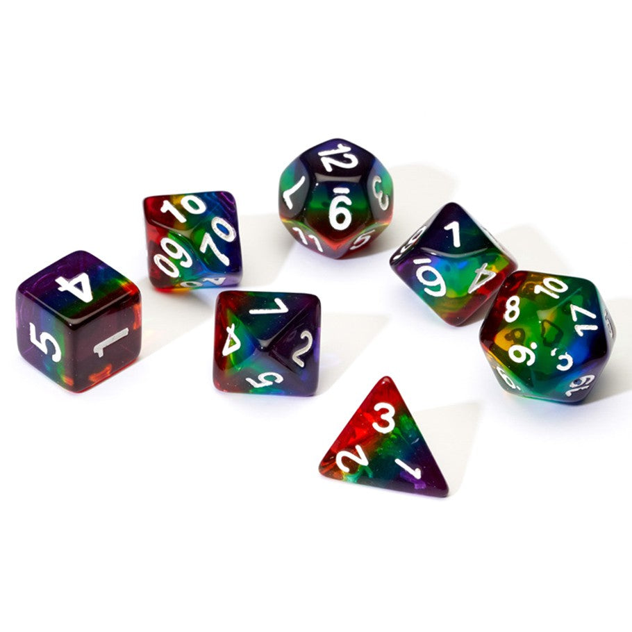 Sirius Dice: Rainbow Transparent RPG Set