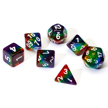 Sirius Dice: Rainbow Transparent RPG Set