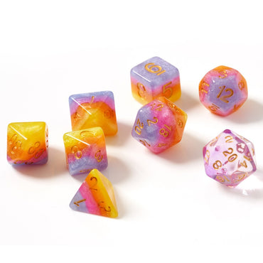 RPG Dice Set: Tahitian Sunset
