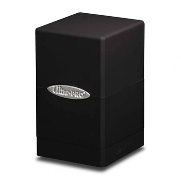 Satin Tower Deck Box: Black