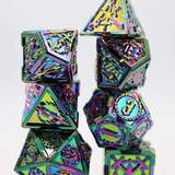 Opal Mined Sword RPG Metal Dice Set