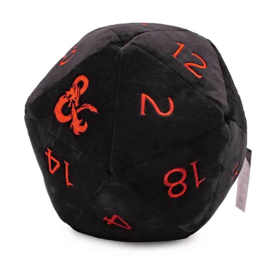 D&D Plush D20: Black/Red