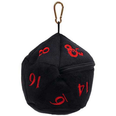 D&D D20 Plush Dice Bag - Black