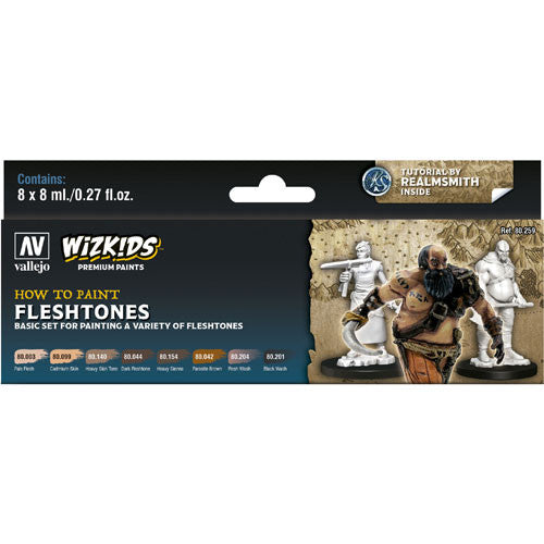Vallejo-Wizkids Paints Set: Fleshtones