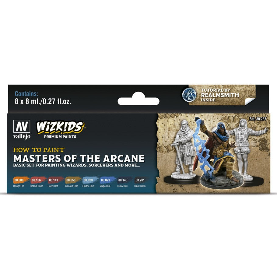Vallejo-Wizkids Paints Set: Masters of the Arcane