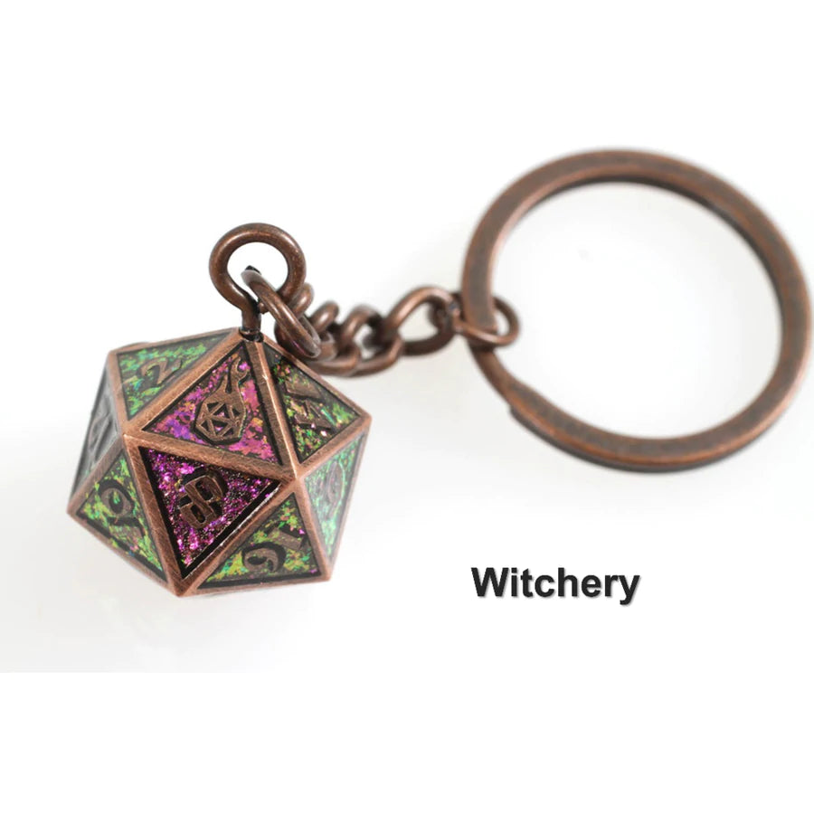 Fob of Fate D20 Keychain: Witchery