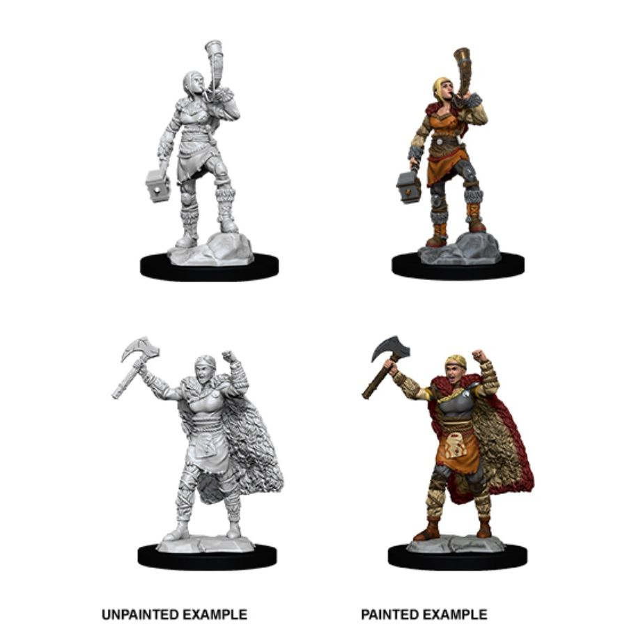 D&D Mini (W12): Female Human Barbarian
