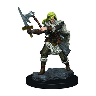 D&D Premium Painted Mini: Female Human Barbarian