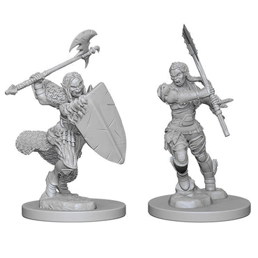 Pathfinder Mini (W01): Female Half-Orc Barbarian