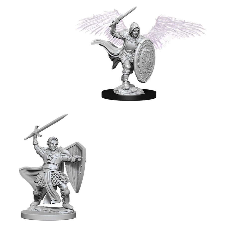 D&D Mini (W05): Male Aasimar Paladin
