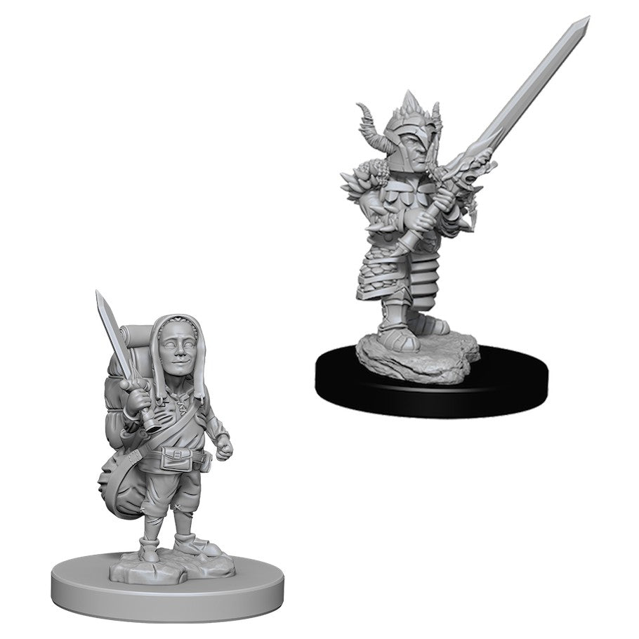 D&D Mini (W06): Male Halfling Fighter