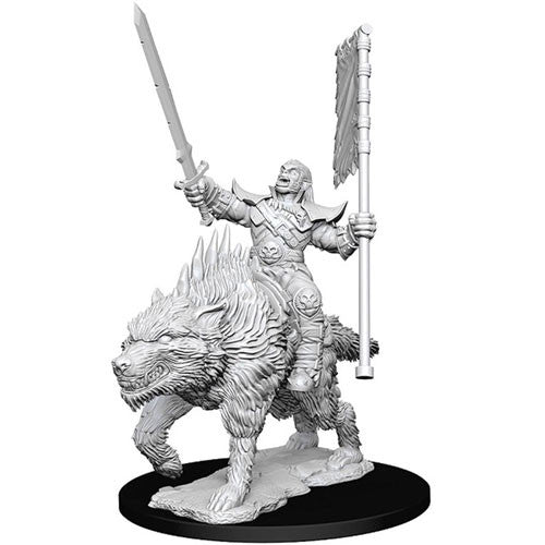 Pathfinder Mini (W07): Orc on Dire Wolf