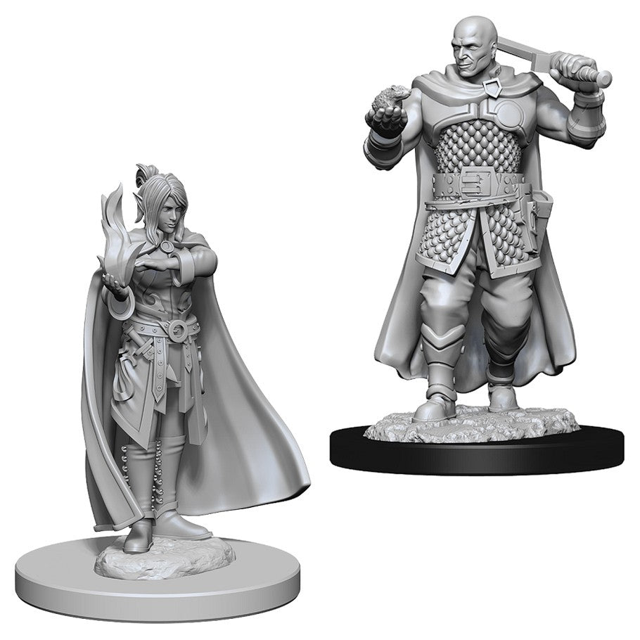 D&D Mini (W08): Male Human Ranger & Female Moon Elf Sorcerer
