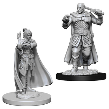 D&D Mini (W08): Male Human Ranger & Female Moon Elf Sorcerer