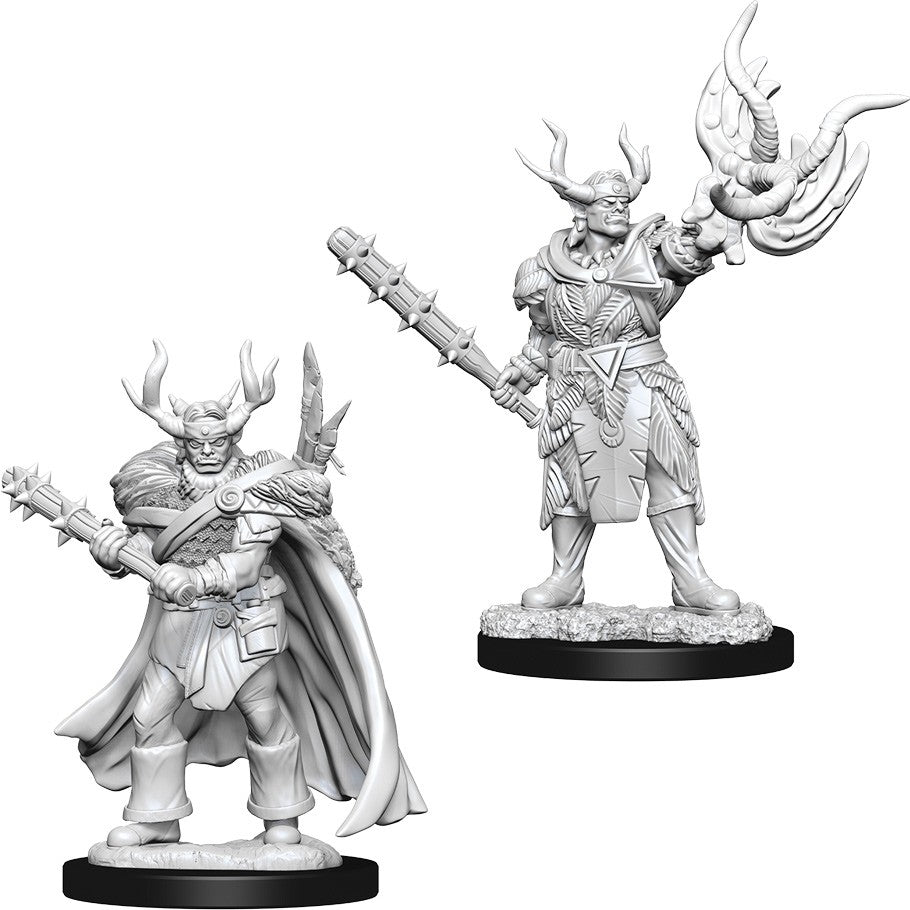 PF Deep Cuts Male Half-Orc Druid Mini