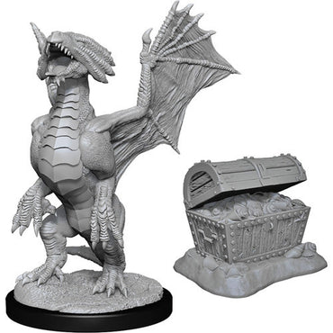 D&D Mini (W13): Bronze Dragon Wyrmling & Treasure