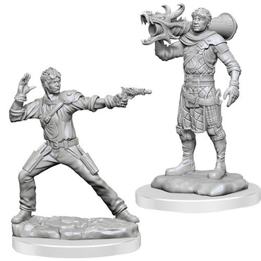 D&D Mini (W19): Male Human Artificer & Apprentice