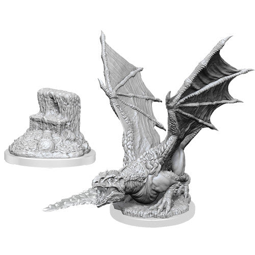 D&D Mini (W19): White Dragon Wyrmling